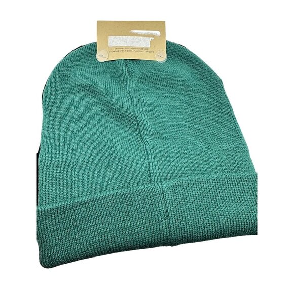 Levis 2-Pack Beanie Set One Size Black & Green Knit Hats Unisex - Picture 4 of 6